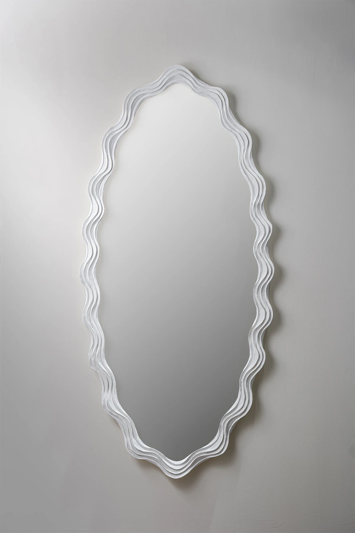 Oval Clam Shell Mirror Large